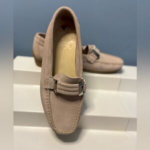 Piero Masetti Spain Pink Suede Driving Shoe with Buckle Detail!!